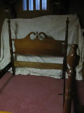 E.A.Clore walnut poster bed, Full size
