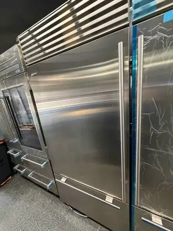 Stainless Steel SUBZERO Fridge Over Under