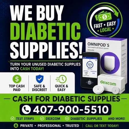 Cash for diabetic strips and more