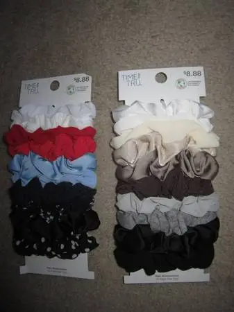 2 10Pk for $7 New in Package 10 Pack Time and Tru Hair Scrunchie