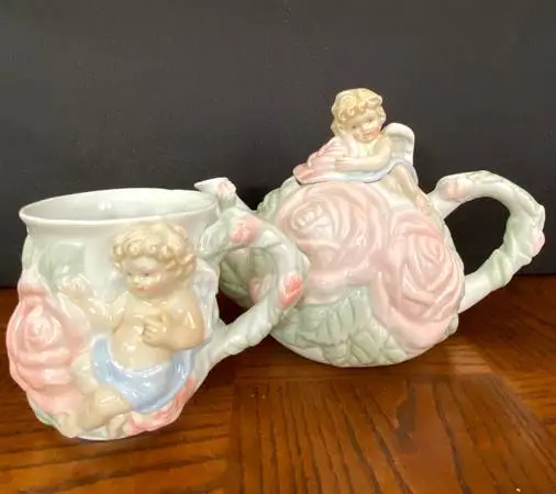 Vintage Avon Teapot And Mug