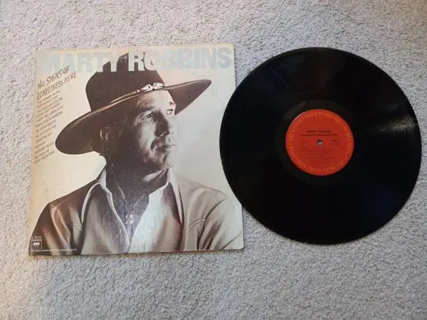 Vintage 1975 Marty Robbins No Signs of Loneliness Here Vinyl LP