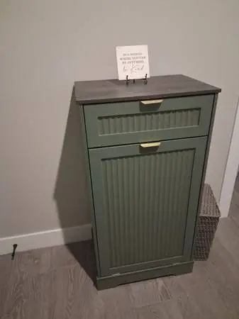 Hidden single laundry/ trash container
