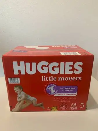 Huggies diapers little movers - brand new, not opened