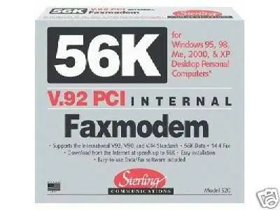 Faxmodem  V.92 PCI Internal