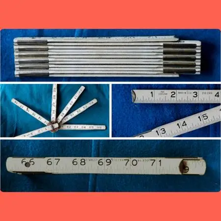 Stanley Victor & Oxwall zig zag folding rulers - $5 each