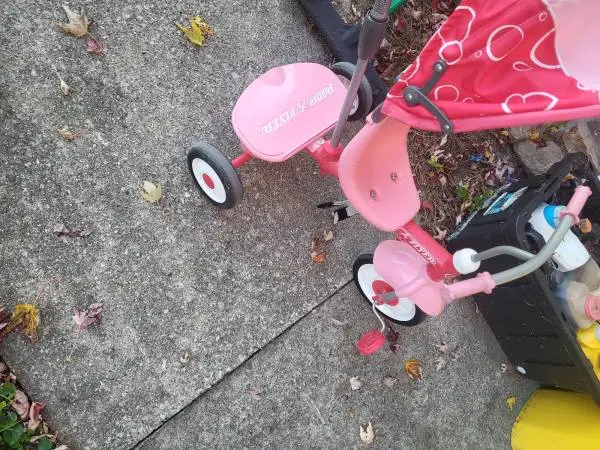 Kids Radio Flyer  pedal along stroller