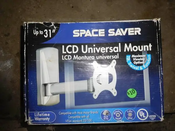New LCD TV Universal Wall Mount. Max Viewing Options with Tilt/Swivel