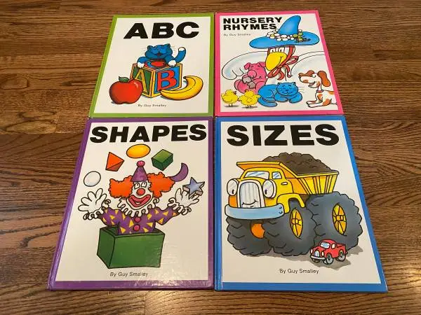 BIG BOOKS BY GUY SMALLEY ABC ~ SHAPES ~ SIZES ~ NURSERY RHYMES