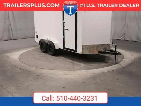 2027 Interstate 7X14 Patriot VNose Cargo Trailer White