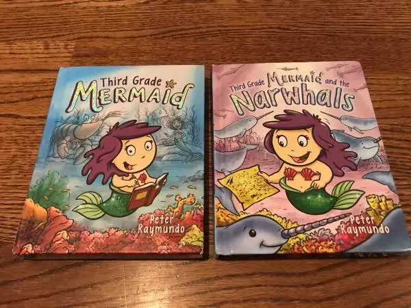 ♥ ♥ ♥ THIRD GRADE MERMAID by Peter Raymundo #1 & #2 Hardcover Books