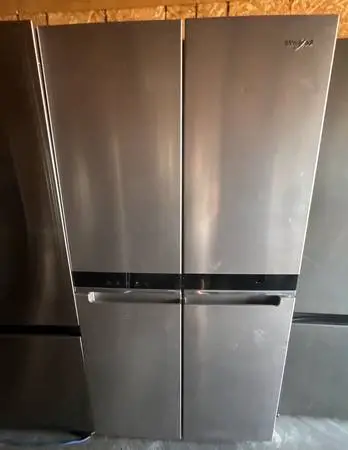 Stainless steel whirlpool 4 door refrigerator