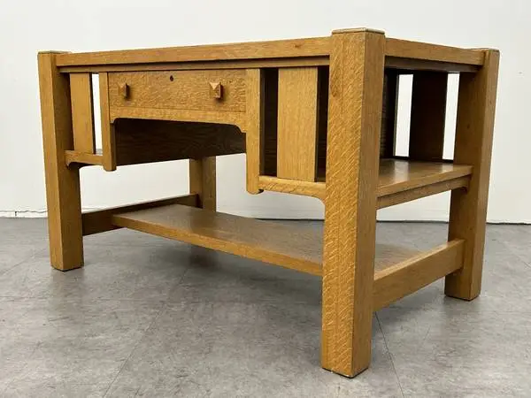 Antique Stickley Style Mission Oak Craftsman Era Desk