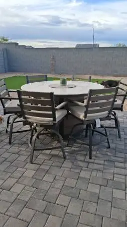 Patio dining table/fire pit