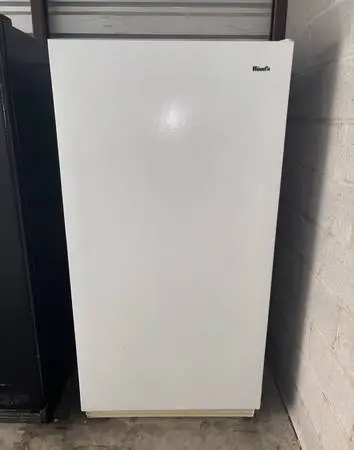 White Woods Standing Freezer