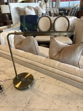 Antique Brass Task Lamp W/ Touch