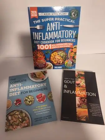 BRAND NEW (3) ANTI- INFLAMMATORY COOKBOOKS