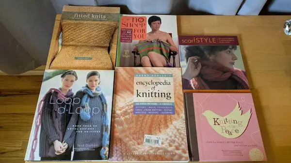 Knitting/spinning book destash