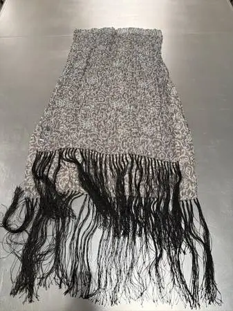 Vintage Giorgio Armani Le Collezioni Silk Fringed Scarf Wrap Stole Ita