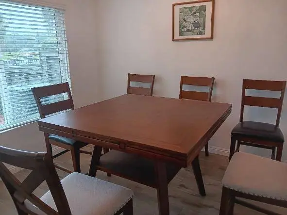 dinning table plus 4 chairs ( almost new )