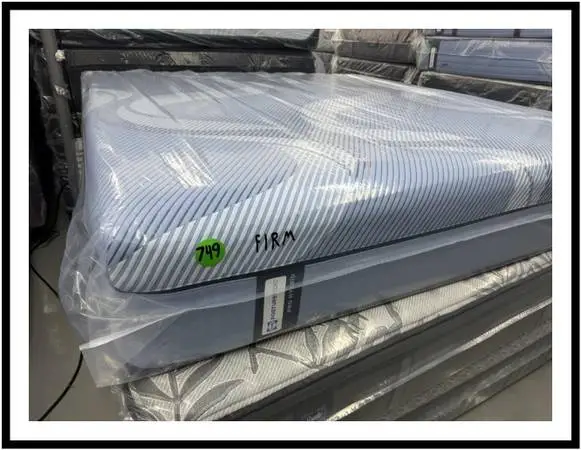 King Size Sealy Posturepedic Pro Hybrid Mattress & Boxes Bed Set