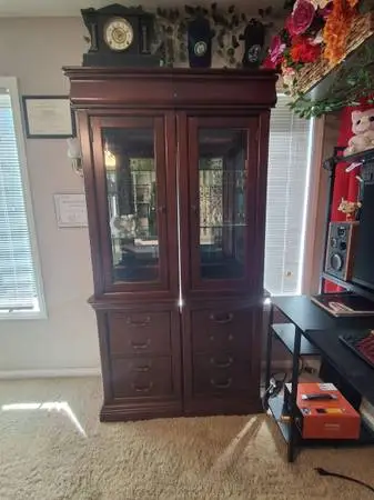 Bookshelf cabinet.