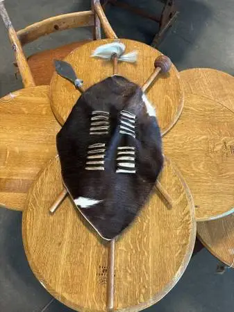 Animal Hide Zulu Shield- 20X4X40