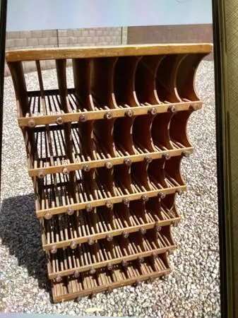 antique spool cabinet -storage for serious seamstress tailor! 20% OFF
