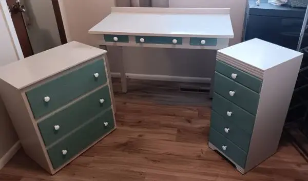 Newly refinished set of three