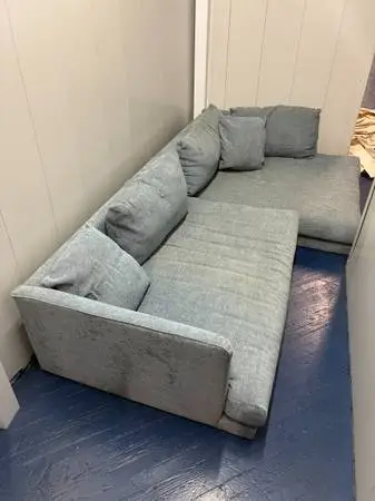 Joybird Lewis Sectional Sofa - French Blue, Lightly Used