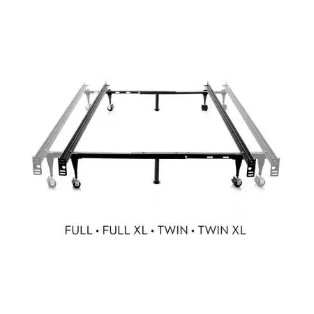 Twin/Full/Queen Steel Bed Frame with Wheels