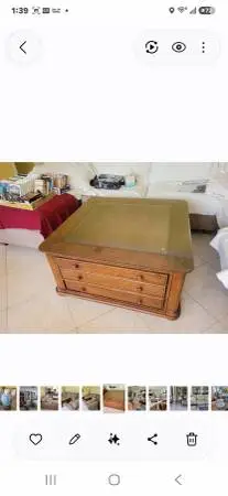 42 square coffee table