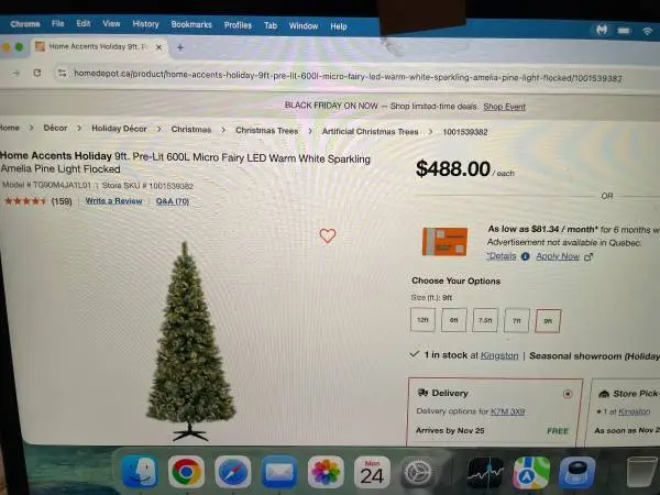 Christmas Tree Brand New 9Ft Amelia Led Pre-lit sparkling Pine