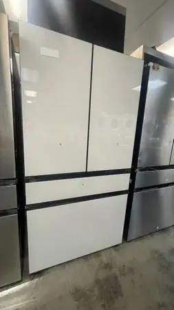 New samsung bespoke white glass refrigerator- 4 door