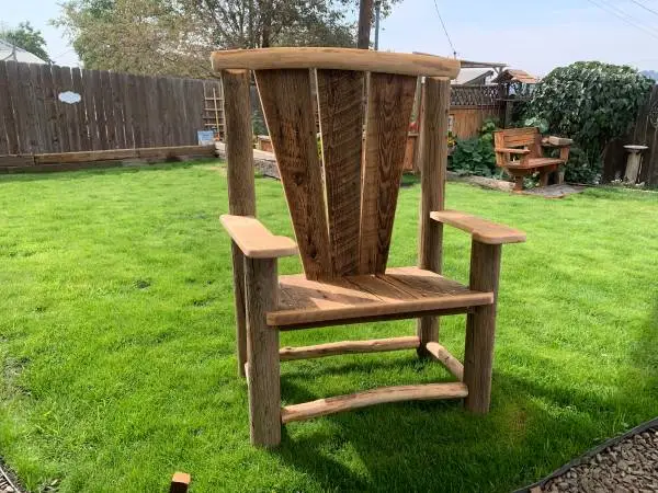 New custom mill wood chair