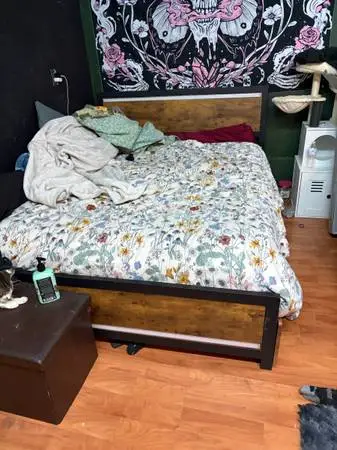 Queen bed frame please read description