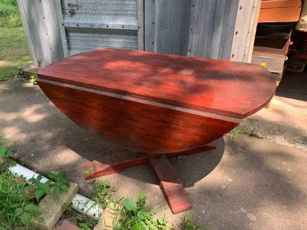 Large Country Style Kitchen Drop Leaf Dining Table