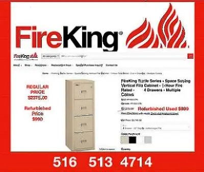 Fire King Fireproof File Cabinet – Heavy Duty Security