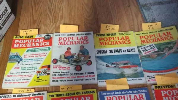 POPULAR MECHANICS 1961   11 BOOKS