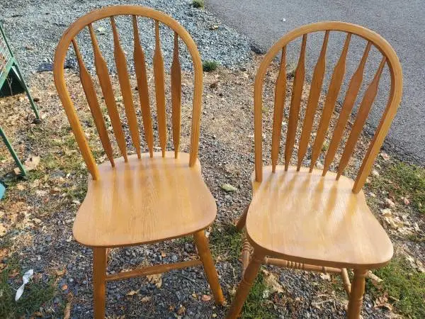Wood chairs
