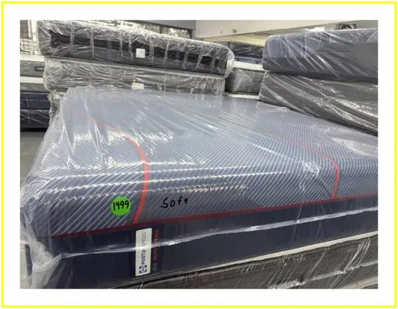 King Size Sealy Posturepedic Elite Hybrid Mattress & Boxes Bed
