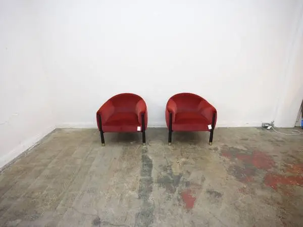 Caracole Baton Accent Chair in Maroon (We Have 2) $899.00 32 W x 30