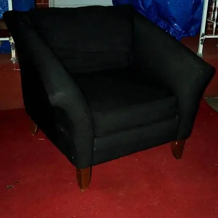BLACK CHAIR Living Room Comfortable Cushion Furniture Carlton MFG Inc.