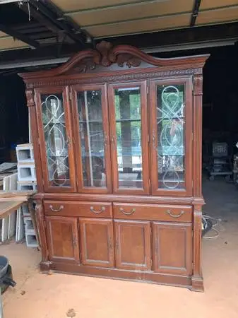 China cabinet with lights