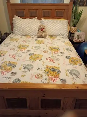Pier 1 queen size bed