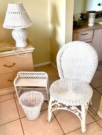 Wicker pieces to complete your collection. Great shape.