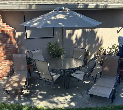 Patio Furniture Set with Umbrella