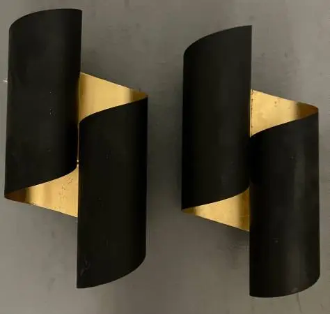 Wall Sconce Light Set By Regina Andrew in Black and Gold (pair)
