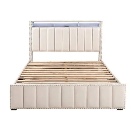 PLATFORM QUEEN BED FRAME NO MATTRESS