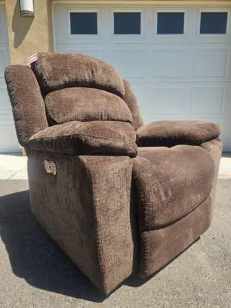 XXL POWER GLIDER RECLINER CHAIR WITH POWER HEADREST